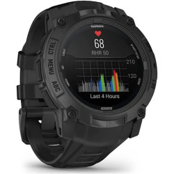 Garmin Instinct 3, AMOLED Tactical - Montre GPS connectée Robuste et Tactique – Noire avec Bracelet Noir – Boîtier 50 mm