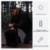 Garmin Instinct 3, AMOLED Tactical - Montre GPS connectée Robuste et Tactique – Noire avec Bracelet Noir – Boîtier 50 mm