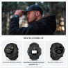 Garmin Instinct 3, AMOLED Tactical - Montre GPS connectée Robuste et Tactique – Noire avec Bracelet Noir – Boîtier 50 mm