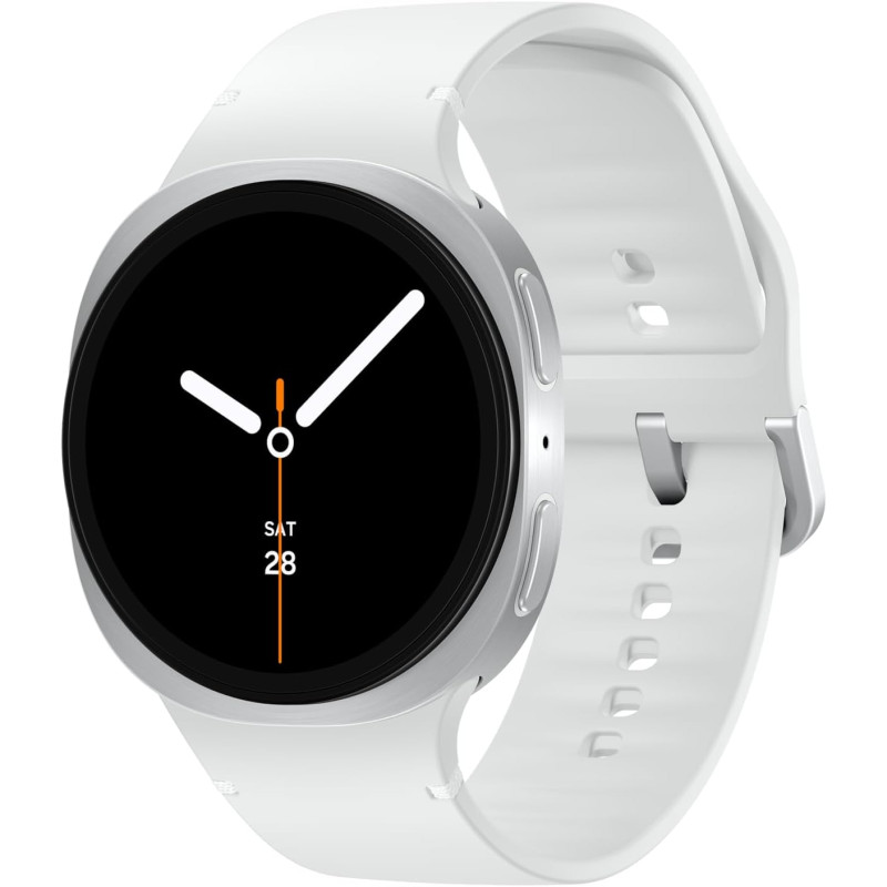 Samsung galaxy watch8 smartwatch, 44 mm, argent, bleutooth (version cad) – assistant ia (gémeaux), coaching du sommeil, suivi de