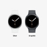 Samsung galaxy watch8 smartwatch, 44 mm, argent, bleutooth (version cad) – assistant ia (gémeaux), coaching du sommeil, suivi de