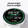 Samsung galaxy watch8 smartwatch, 44 mm, argent, bleutooth (version cad) – assistant ia (gémeaux), coaching du sommeil, suivi de