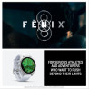 Garmin fēnix® 8 – montre gps multisports amoled - argent avec bracelet en silicone blanc - boîtier 43 mm