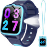IOWODO Montre Connectée Enfants | GPS Traceur + SOS Appel Urgence | Batterie | Appels Vidéo et Chat Vocal |Mode école et Zones d