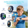 IOWODO Montre Connectée Enfants | GPS Traceur + SOS Appel Urgence | Batterie | Appels Vidéo et Chat Vocal |Mode école et Zones d