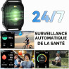 Montre Connectée Homme, avec 2 Bracelets Réglables, avec la Fonction D'appel et L'assistant Vocal, 100+ Modes Sportifs, Style d'