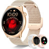 Montre connectée pour femme avec fonction téléphone, écran AMOLED Always-On 1,43"