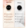 Montre connectée pour femme avec fonction téléphone, écran AMOLED Always-On 1,43"