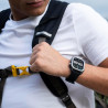 LOTUS Montre Connectée Homme - Montre Connectée Caoutchouc Noir | Étanche 5 ATM, GPS, Vocal IA, Contrôle Musique, Podomètre et C