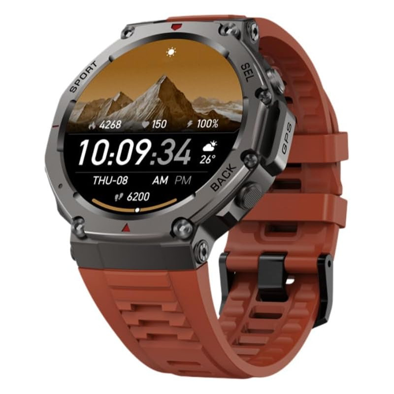 Meiion mivrass gps sports smartwatch homme femme 1.43" écran tacile - appel bleutooth, cardiofréquence, analyse sommeil, 170+ mo