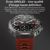 Meiion mivrass gps sports smartwatch homme femme 1.43" écran tacile - appel bleutooth, cardiofréquence, analyse sommeil, 170+ mo