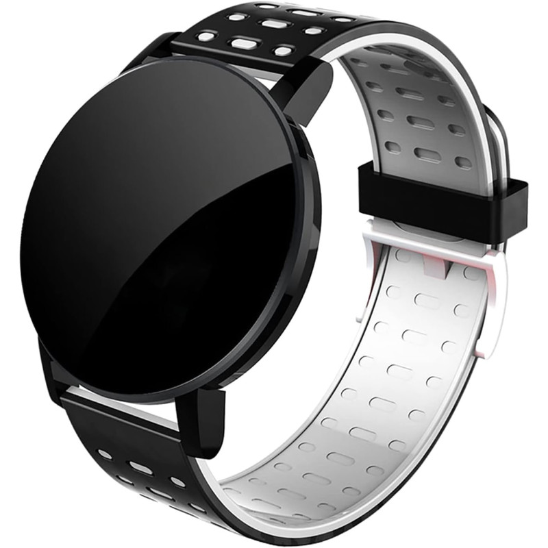Montre intelligente de fitness pour homme et femme - Bracelet de sport - Gris - Taille unique