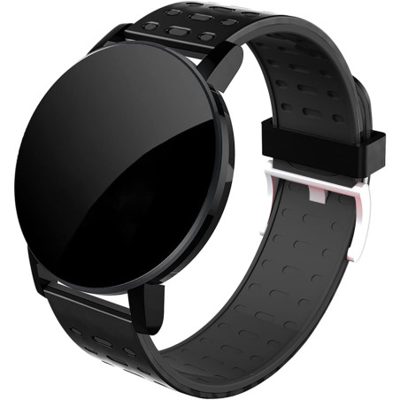 Montre intelligente de fitness pour homme et femme - Bracelet de sport - Noir - Taille unique