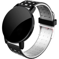 Montre intelligente de fitness pour homme et femme - Bracelet de sport - Noir - Taille unique