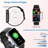 Motast 2026 montre connectée homme femme, smartwatch avec appel bleutooth, 1,57" hd,123+ sportifs, sommeil cardiofréquencemètre,
