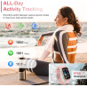 Motast montre connectée femme avec appel bleutooth,2026 smartwatch avec etanche ip68, montre connectee avec 112+ sportifs, somme