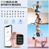 Montre connectée pour femme, 1.96"hd 2026 smartwatch avec appel bleutooth,112+ modes sportifs montre connectee, podometre/sommei