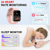 Montre connectée pour femme, 1.96"hd 2026 smartwatch avec appel bleutooth,112+ modes sportifs montre connectee, podometre/sommei