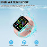 Montre connectée pour femme, 1.96"hd 2026 smartwatch avec appel bleutooth,112+ modes sportifs montre connectee, podometre/sommei