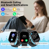 Ia montre connectée homme femme avec chatgpt, 1.91''smartwatch avec appel bleutooth, etanche ip68 montre sport podometre cardiof