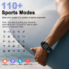 Ia montre connectée homme femme avec chatgpt, 1.91''smartwatch avec appel bleutooth, etanche ip68 montre sport podometre cardiof