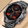 Onyxus Fitforce k52 Montre connecté - SHOPIBEST(Acier Noir)