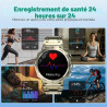 Montre Connectée pour Homme, écran HD 1,39", 120 Sports | Bracelet D'activité Avec Fréquence Cardiaque, Plus de 190 Cadrans, Pod