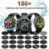 Montre connectée pour homme, écran hd 1,39", 120 sports | bracelet d'activité avec fréquence cardiaque, plus de 190 cadrans, pod