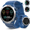 Soudorv militaire montre connectée homme, 1.39" hd smartwatch avec appels bleutooth, montre avec fréquence cardiaque/sommeil, et