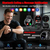 Montre connectée homme gps, 1.43"amoled hd smartwatch appel bleutooth, montre sport fréquence cardiaque sommeil spo2 podometre, 