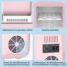 YASHE Mini Frigo de Chambre 4L/6 Canettes, Mini Réfrigérateur Voiture 220V CA/12V CC, Petit Frigo Thermoélectrique Chaud/Froid p