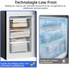 CHIQ CBM159LEBD Réfrigérateur congélateur bas157 litres (109 + 48) Low Frost, Faible bruit, Refroidissement rapide, Faible emcom