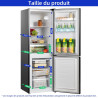 CHIQ CBM159LEBD Réfrigérateur congélateur bas157 litres (109 + 48) Low Frost, Faible bruit, Refroidissement rapide, Faible emcom