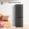 CHIQ CBM159LEBD Réfrigérateur congélateur bas157 litres (109 + 48) Low Frost, Faible bruit, Refroidissement rapide, Faible emcom