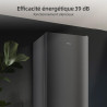 CHIQ CBM159LEBD Réfrigérateur congélateur bas157 litres (109 + 48) Low Frost, Faible bruit, Refroidissement rapide, Faible emcom