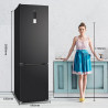 CHiQ 356L Réfrigérateur Combiné NoFrost Contrôle Intelligent Noir | FBM351NEI42, Silencieux 35dB, Mode Éco, Congélation 4 Étoile