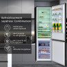 CHiQ 356L Réfrigérateur Combiné NoFrost Contrôle Intelligent Noir | FBM351NEI42, Silencieux 35dB, Mode Éco, Congélation 4 Étoile