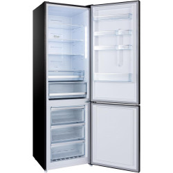 CHiQ 356L Réfrigérateur Combiné NoFrost Contrôle Intelligent Noir | FBM351NEI42, Silencieux 35dB, Mode Éco, Congélation 4 Étoile
