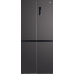 CHIQ Réfrigérateur américain multiportes, Hauteur 182cm, Profondeur 63cm, capacité totale 415L, Température Care+, Contrôle de l