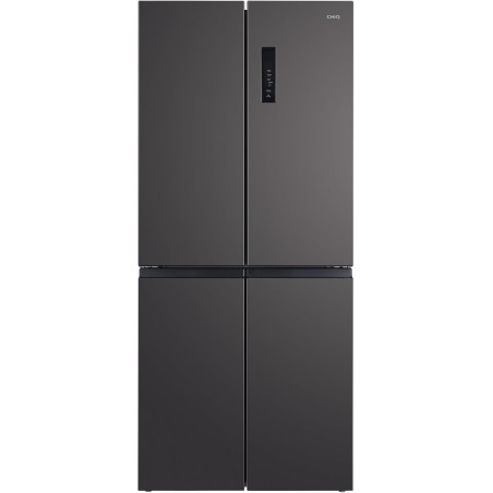 CHIQ Réfrigérateur américain multiportes, Hauteur 182cm, Profondeur 63cm, capacité totale 415L, Température Care+, Contrôle de l