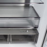 CHIQ Réfrigérateur américain multiportes, Hauteur 182cm, Profondeur 63cm, capacité totale 415L, Température Care+, Contrôle de l