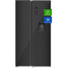 CHiQ 559L Réfrigérateur Américain Inverter Distributeur Eau Noir | FSS559NEI42D, Inverter, No Frost, Écran LED Numérique, Garant