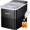EUHOMY Machine à Glaçons Conception Compacte Réglage à Un Bouton 9 Glaçons en 2 Tailles Nettoyage Automatique Alertes Intelligen