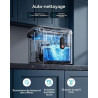 EUHOMY Ice Maker Countertop Machine à glace portable avec poignée, 26,5 lbs par jour, 9 cubes en 6 minutes, nettoyage de voiture