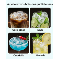 EUHOMY Ice Maker Countertop Machine à glace portable avec poignée, 26,5 lbs par jour, 9 cubes en 6 minutes, nettoyage de voiture