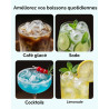 EUHOMY Ice Maker Countertop Machine à glace portable avec poignée, 26,5 lbs par jour, 9 cubes en 6 minutes, nettoyage de voiture