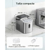 EUHOMY Ice Maker Countertop Machine à glace portable avec poignée, 26,5 lbs par jour, 9 cubes en 6 minutes, nettoyage de voiture