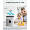 EUHOMY Ice Maker Countertop Machine à glace portable avec poignée, 26,5 lbs par jour, 9 cubes en 6 minutes, nettoyage de voiture