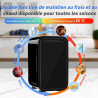 YASHE Mini réfrigérateur, 6 litres/8 canettes 220-240 V AC/DC Réfrigérateurs thermoélectriques portables pour chambre à coucher,