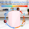 YASHE Mini réfrigérateur, 6 litres/8 canettes 220-240 V AC/DC Réfrigérateur thermoélectrique portable pour chambre à coucher, so
